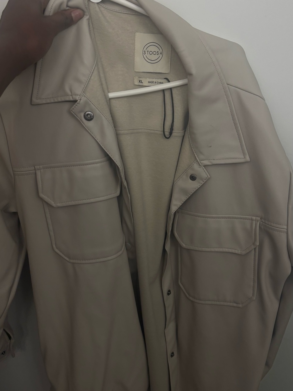 Faux leather jacket